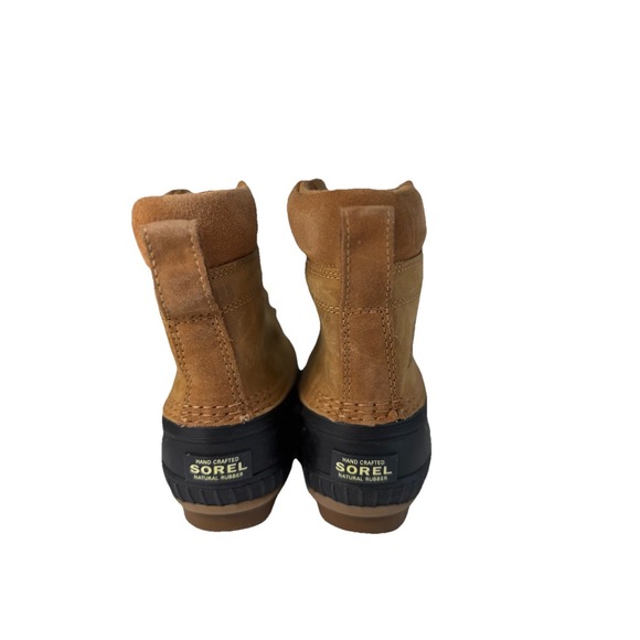 Sorel Youth Cheyanne II Waterproof Lace-Up Boots Brown/Yellow Size 1Y NO BOX - Picture 4 of 6